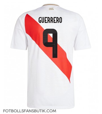 Peru Paolo Guerrero #9 Replika Hemmatröja Copa America 2024 Kortärmad